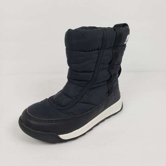 Sorel Whitney II Puffy Mid Toddler Size 11 Black Pull On Snow Boots NC3873-010 - Picture 2 of 10
